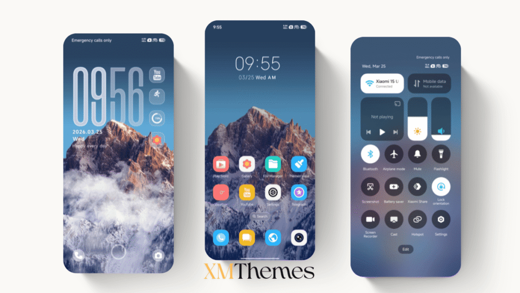 XMThemes 26 Cloud Peak Lite HyperOS Theme