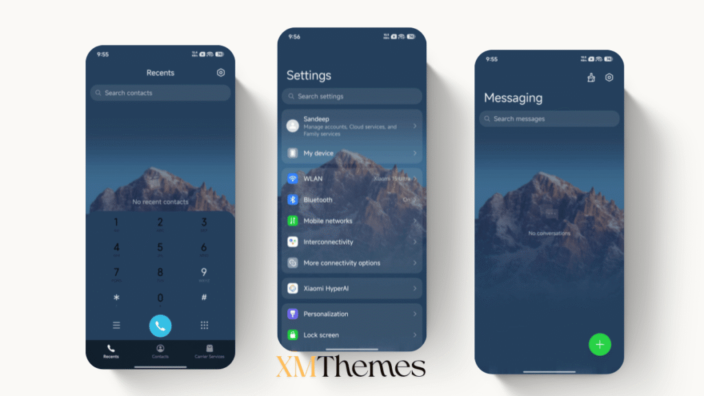 XMThemes 27 Cloud Peak Lite HyperOS Theme