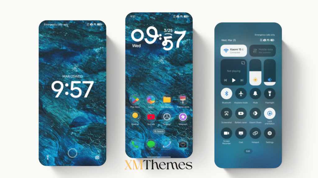 XMThemes 28 Moon Glass HyperOS Theme