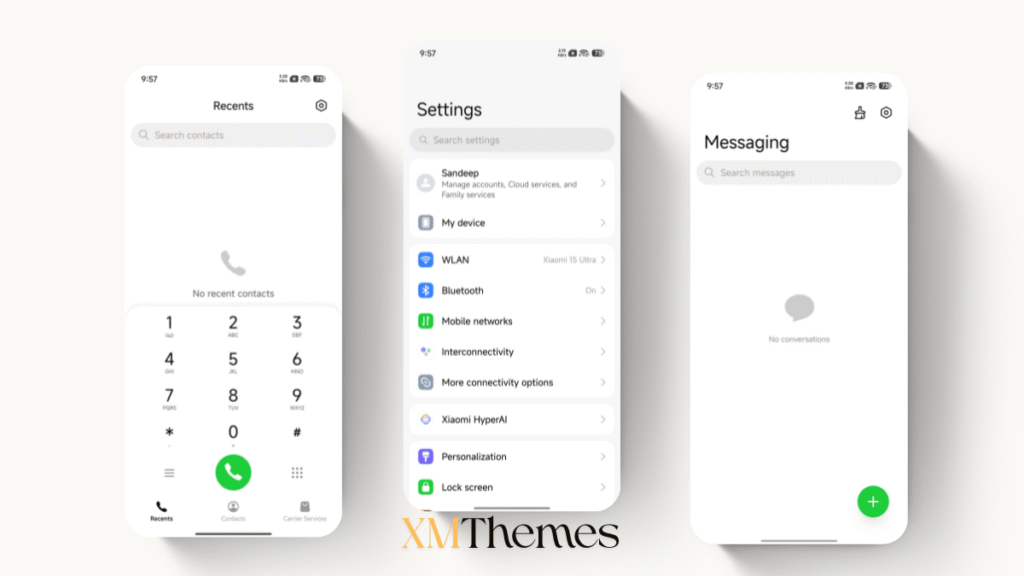 XMThemes 29 Moon Glass HyperOS Theme
