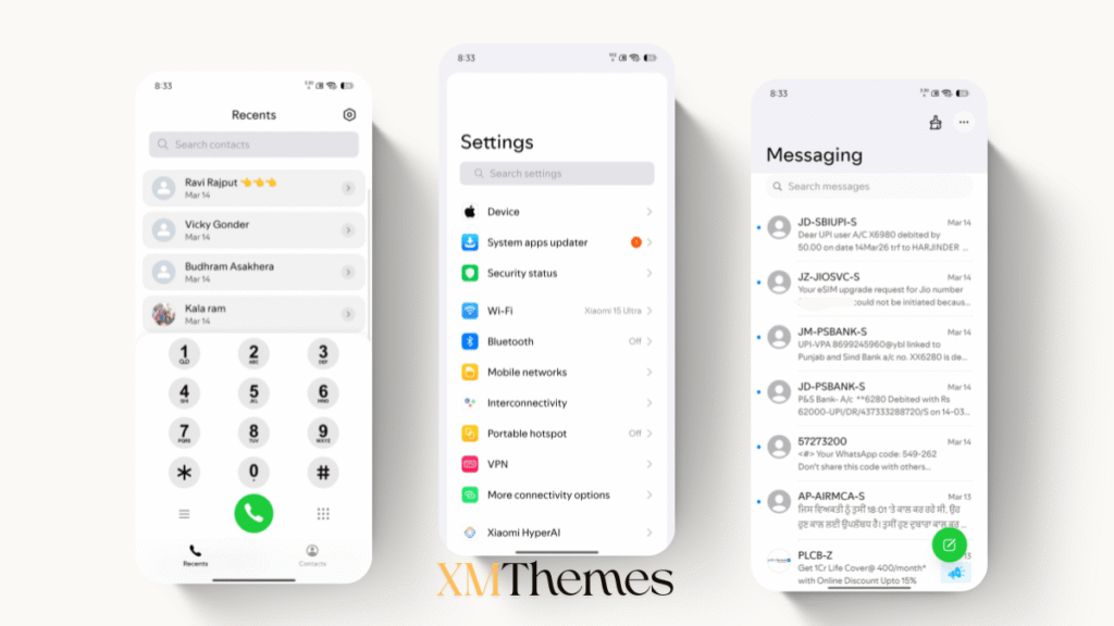 XMThemes 3 2 TRX HyperOS Theme