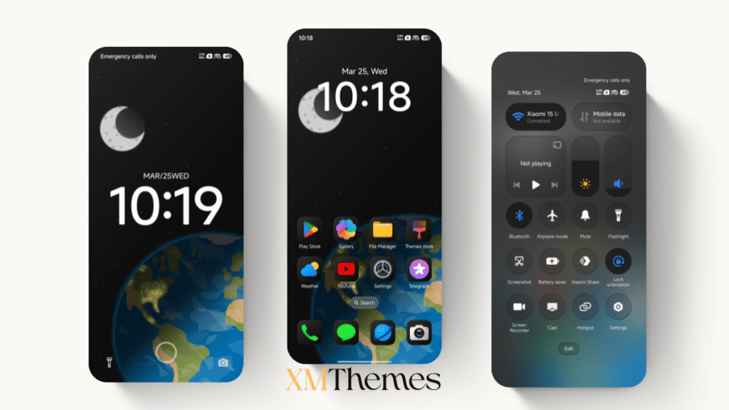 XMThemes 41 HyperDarkOS 3 HyperOS Theme