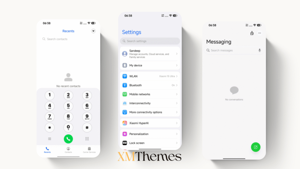 XMThemes 53 Orange Fluid HyperOS Theme