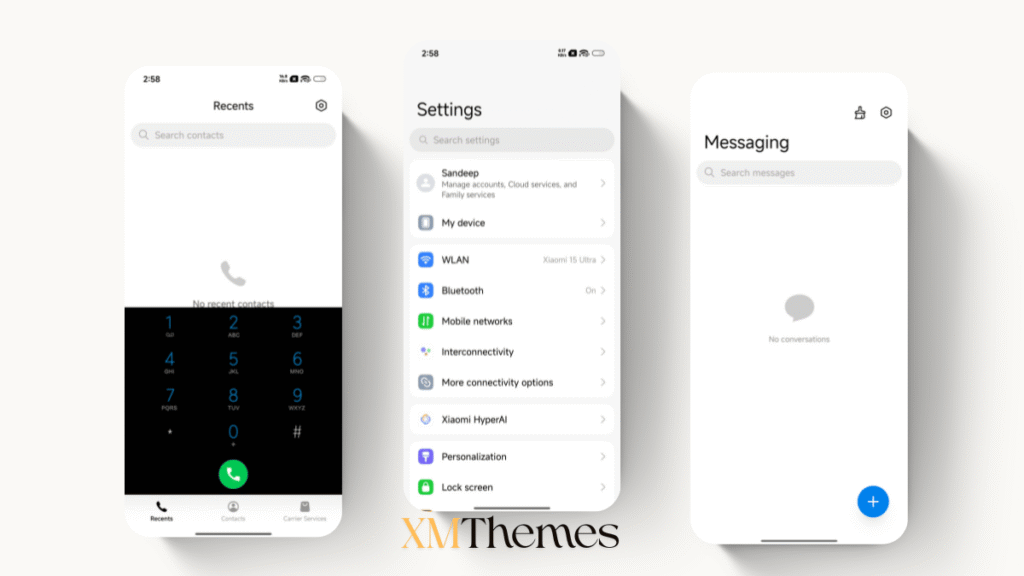 XMThemes 1 Black V HyperOS Theme