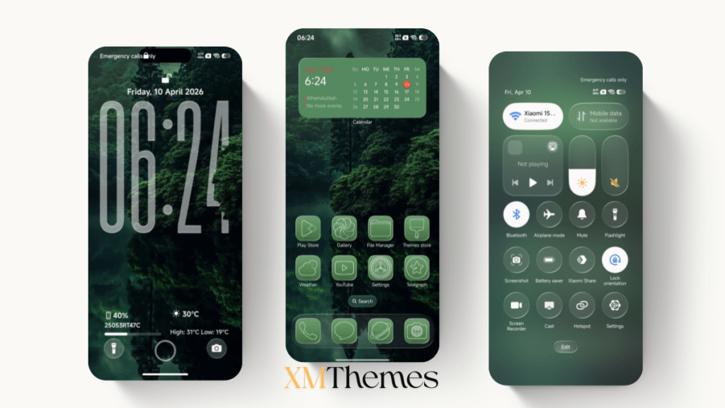 XMThemes 20 Green HOS3 HyperOS Theme