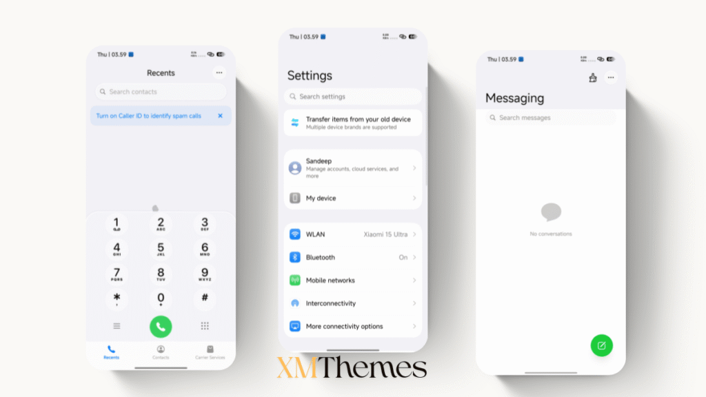 XMThemes 76 Blue HOS3 HyperOS Theme