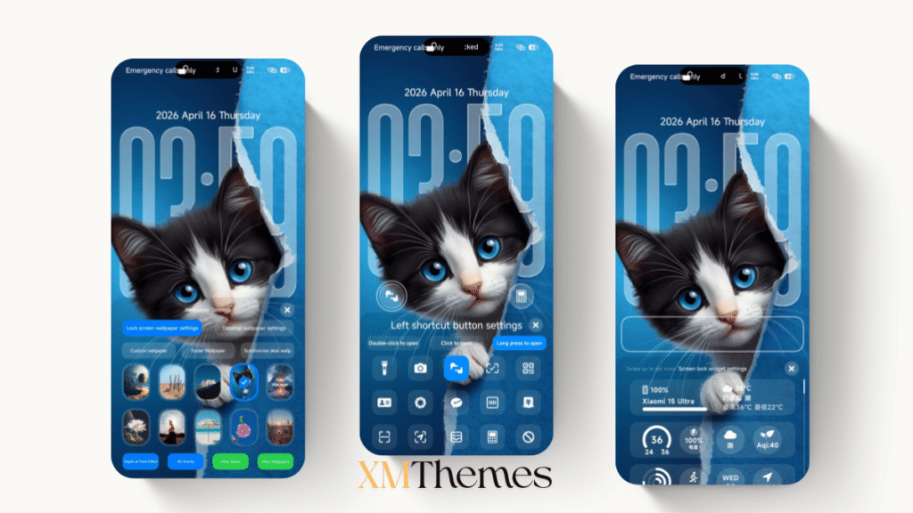 XMThemes 78 Blue HOS3 HyperOS Theme