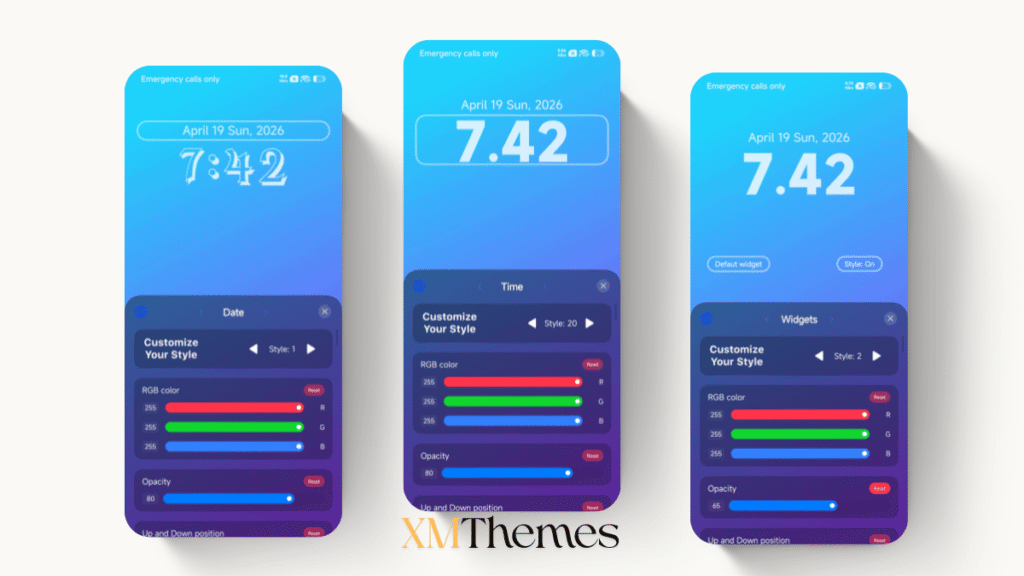 XMThemes Best Xiaomi Themes 16 Blues Mix -2.8 HyperOS Theme