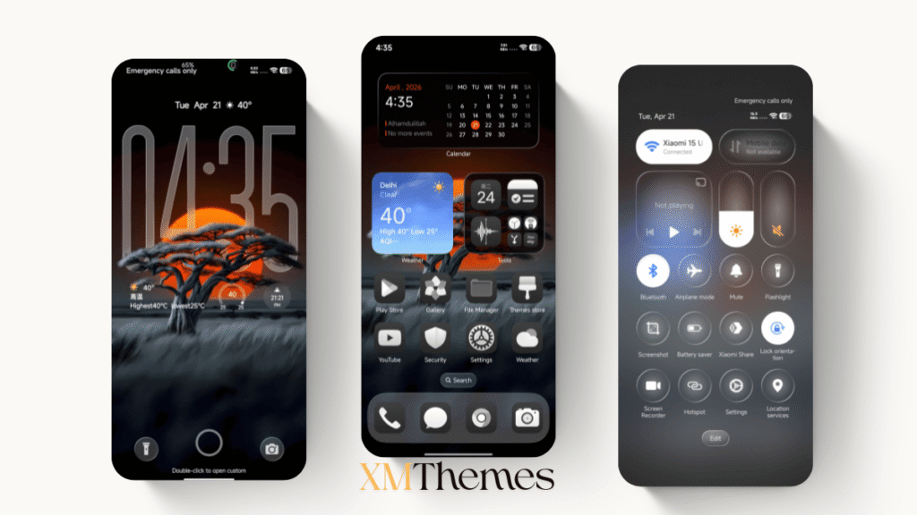 XMThemes Best Xiaomi Themes 21 Dark HOS3 HyperOS Theme