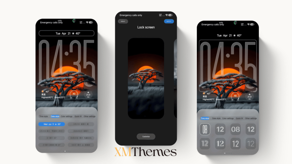 XMThemes Best Xiaomi Themes 23 Dark HOS3 HyperOS Theme