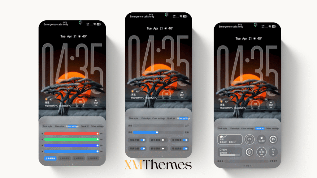 XMThemes Best Xiaomi Themes 24 Dark HOS3 HyperOS Theme