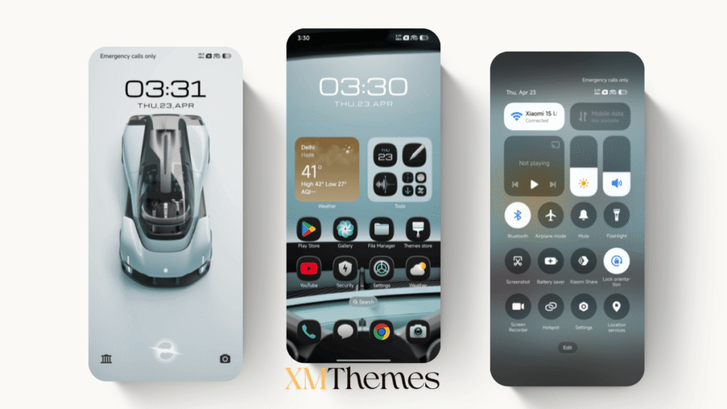 XMThemes Best Xiaomi Themes 25 Xiaomi Vision GT HyperOS Theme