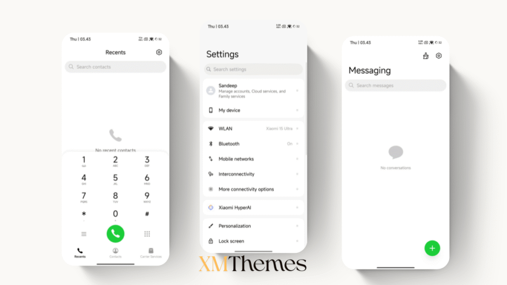 XMThemes Best Xiaomi Themes 43 Pixel-3 HyperOS Theme