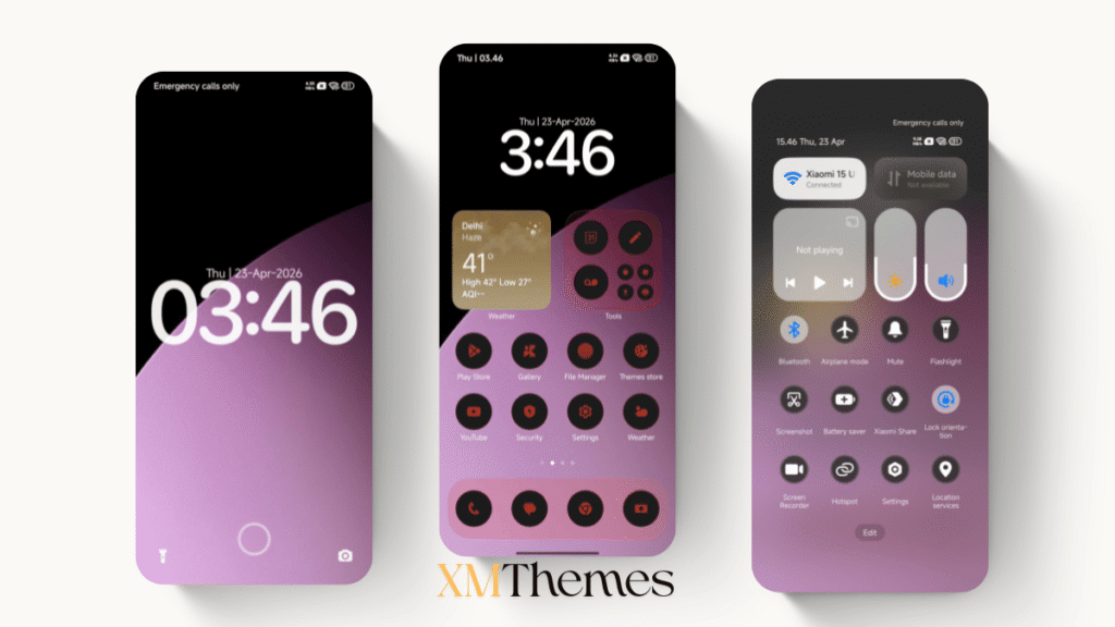 XMThemes Best Xiaomi Themes 46 Null-3 HyperOS Theme