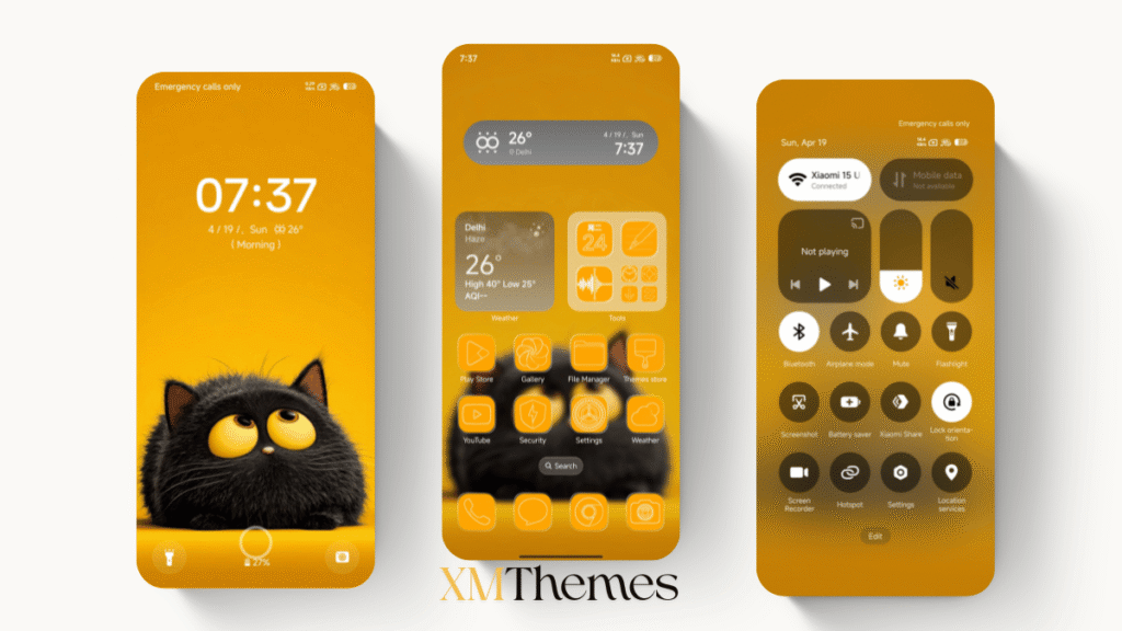 XMThemes Best Xiaomi Themes 8 AJ One_Color HyperOS Theme