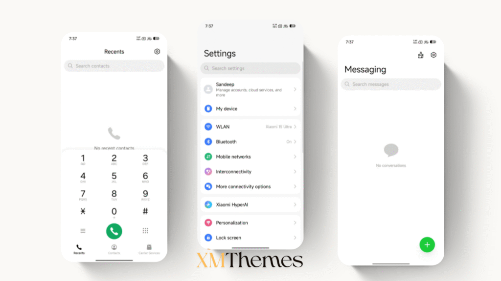 XMThemes Best Xiaomi Themes 9 AJ One_Color HyperOS Theme