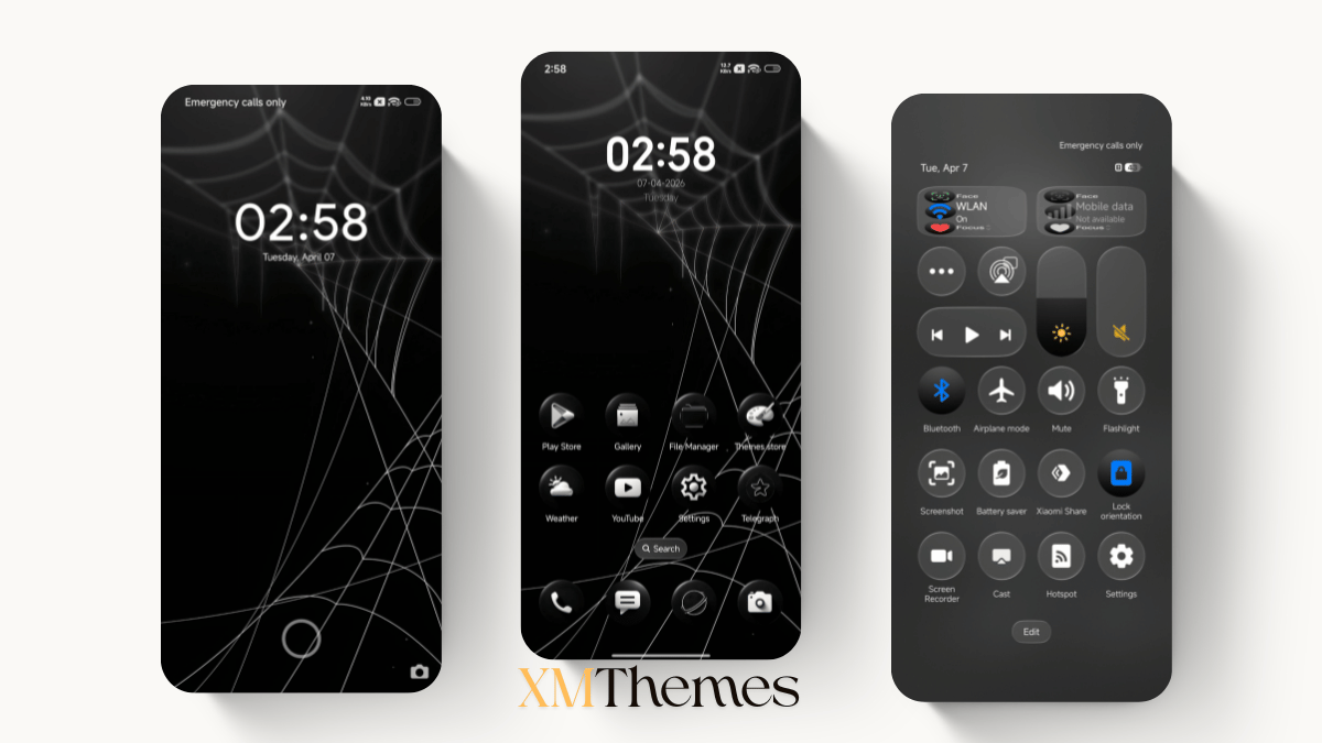 Black V HyperOS Theme