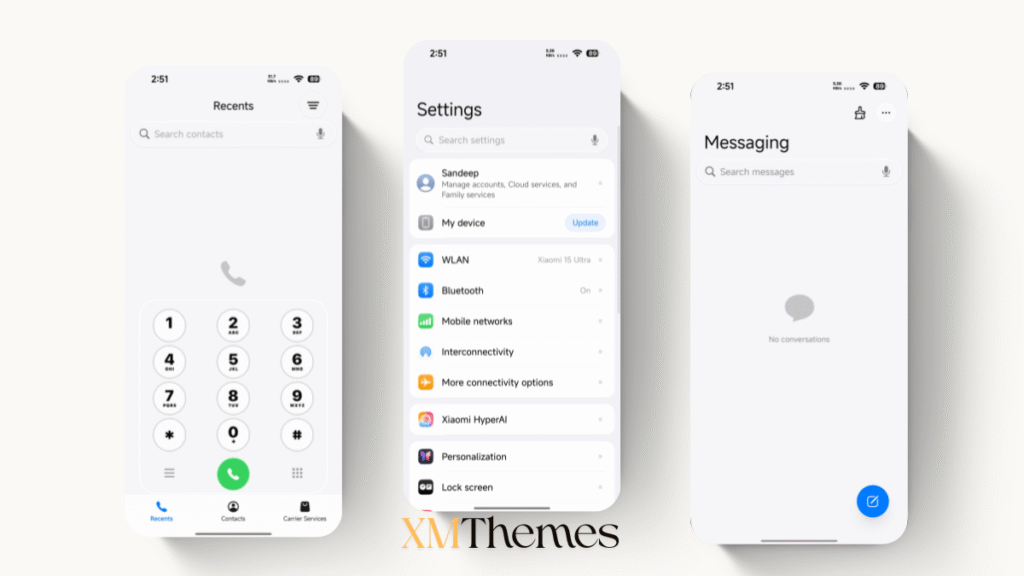XMThemes Best Xiaomi Themes 3 Next-3 HyperOS Theme