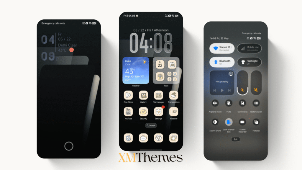 XMThemes Best Xiaomi Themes 59 Style-3 HyperOS Theme