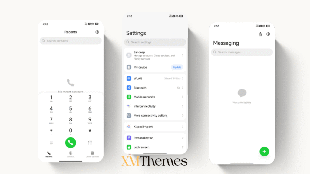 XMThemes Best Xiaomi Themes 6 EROR HyperOS Theme