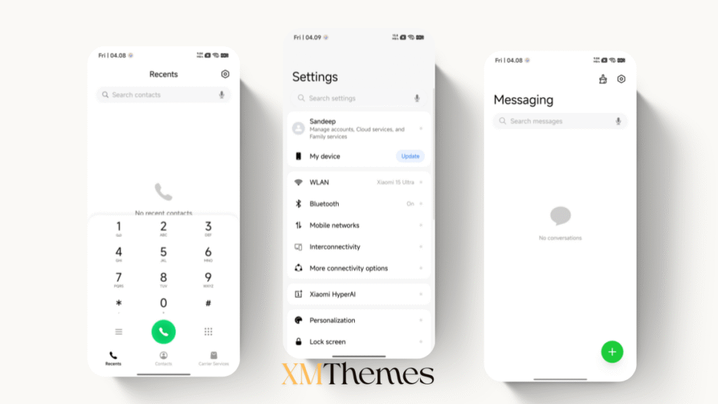 XMThemes Best Xiaomi Themes 60 Style-3 HyperOS Theme