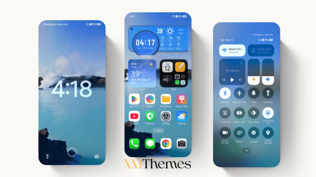 Blue Lagoon HyperOS Theme
