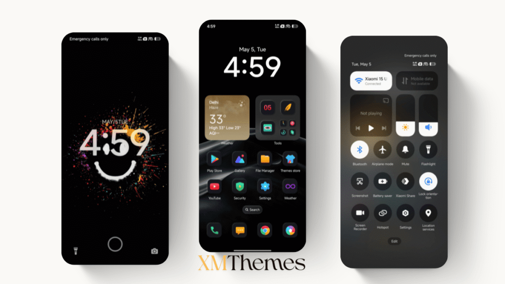 XMThemes Best Xiaomi Themes 8 1 DARK PROJECT HyperOS Theme