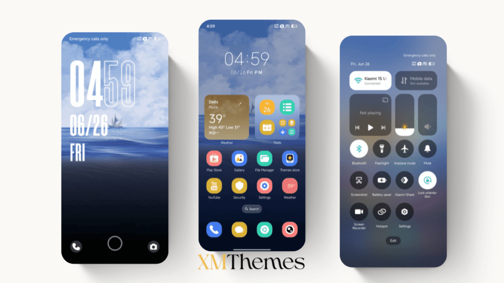 Skiff Cross Sea HyperOS Theme