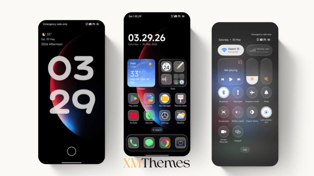 Poo-Glass3 HyperOS Theme for Xiaomi and REDMI Phones 1 XMThemes Best Xiaomi Themes Poo-Glass3 HyperOS Theme