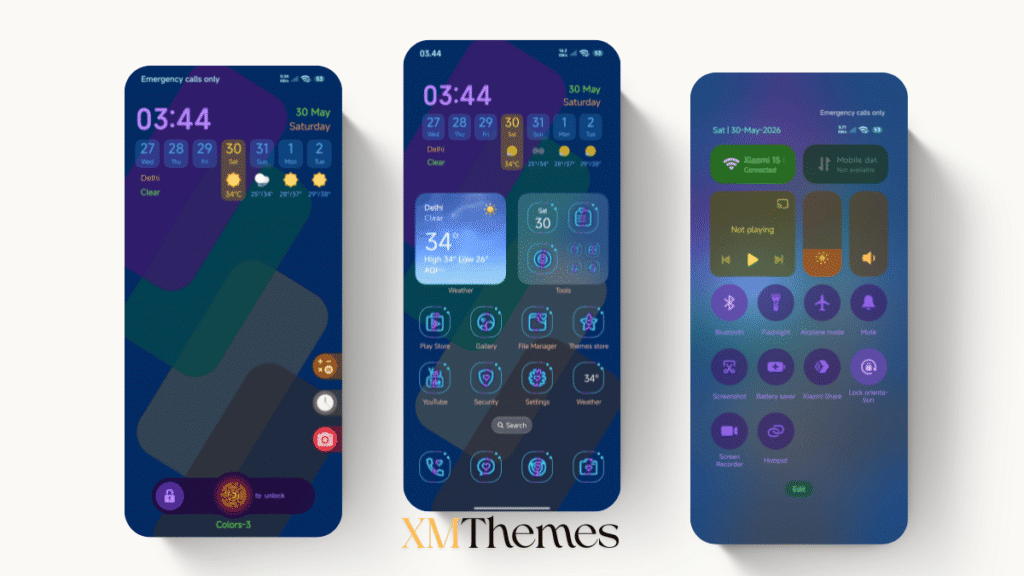 Colors-3 HyperOS Theme for Xiaomi and REDMI Phones 1 XMThemes Best Xiaomi Themes 26 Colors-3 HyperOS Theme
