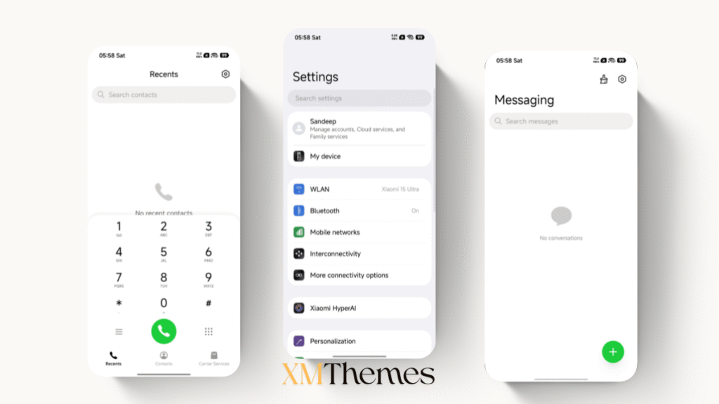 XMThemes Best Xiaomi Themes 63 Claude Glass HyperOS Theme