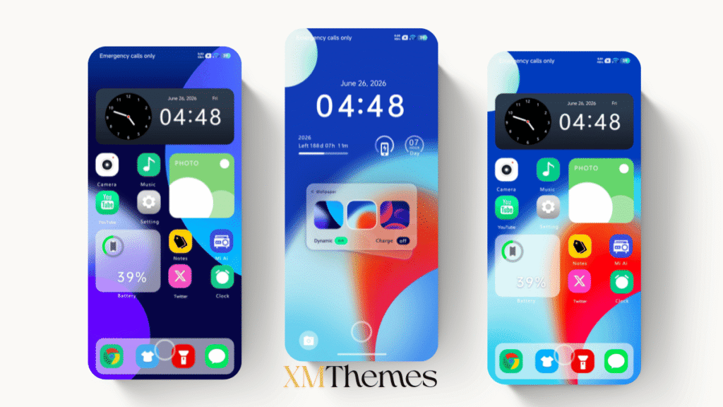 XMThemes Best Xiaomi Themes 86 Reduced Pattern HyperOS Theme