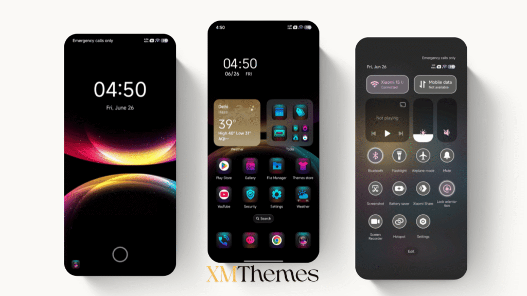 Reduced Aurora HyperOS Theme