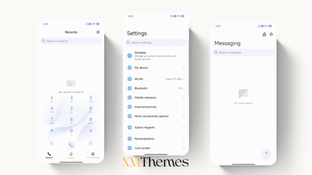 XMThemes Best Xiaomi Themes 92 Simple Grating HyperOS Theme