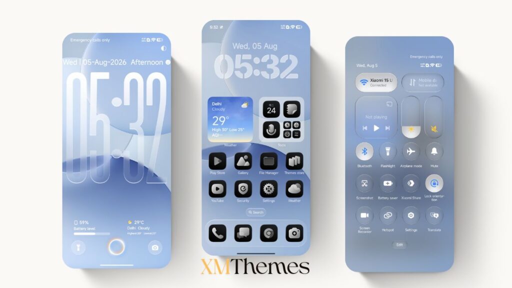 OX B1 HyperOS Theme for Xiaomi and REDMI Phones 1 XMThemes Best Xiaomi Themes 10 OX B1 HyperOS Theme