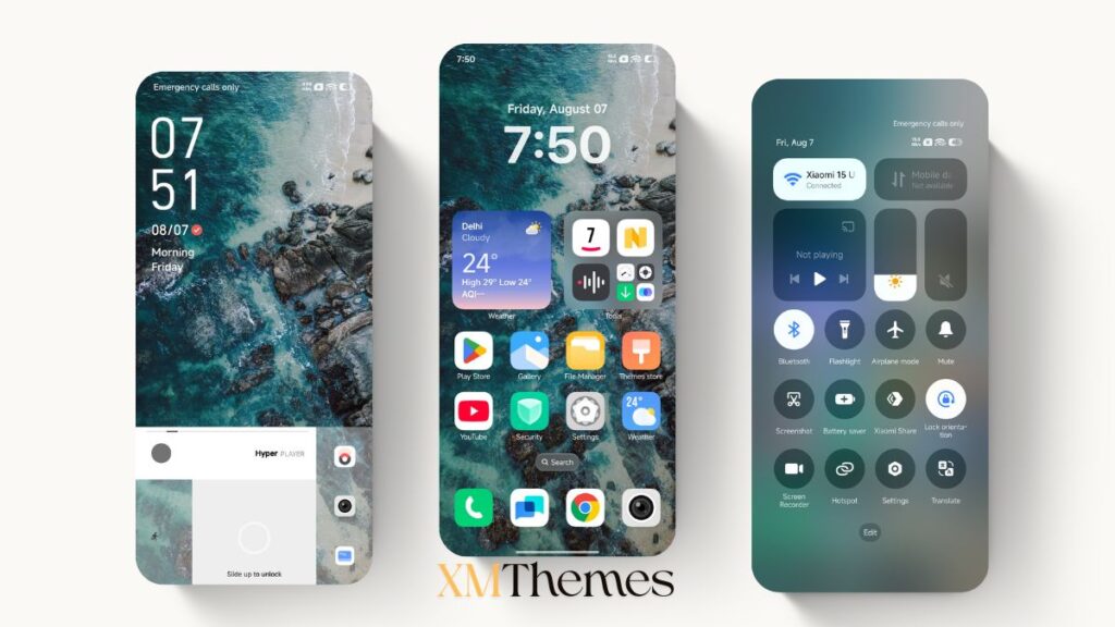 XMThemes Best Xiaomi Themes 14 Orange UI HyperOS Them