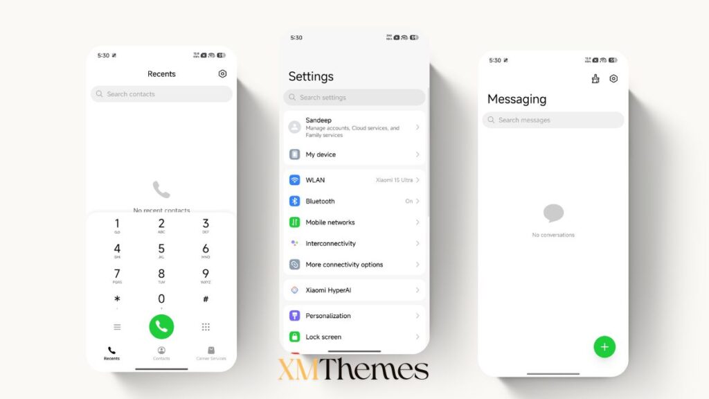 Yellow Hourglass HyperOS Theme for Xiaomi and REDMI Phones 2 XMThemes Best Xiaomi Themes 9 Yellow Hourglass HyperOS Theme