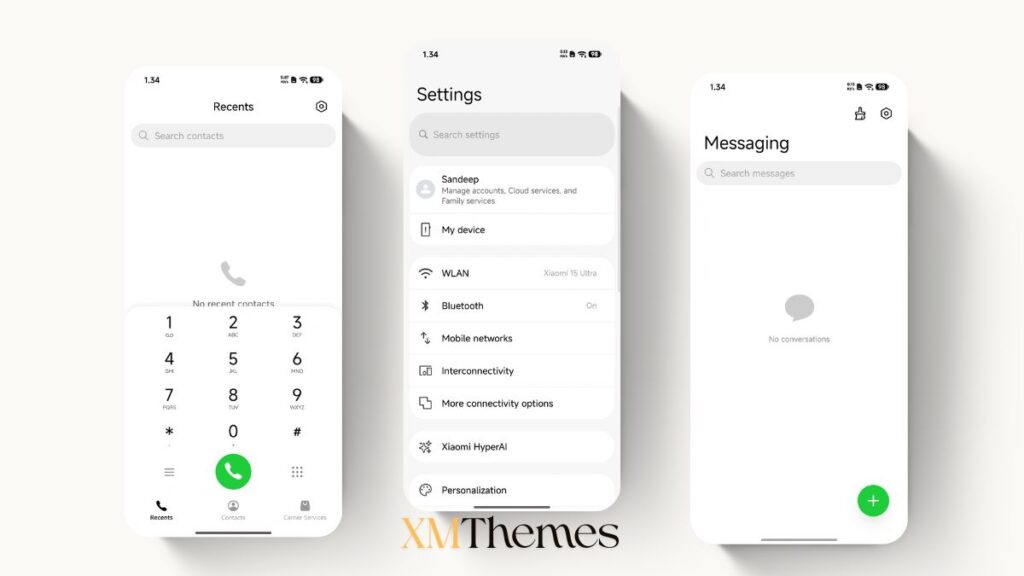 NothingOS HyperOS Theme for Xiaomi and REDMI Phones 2 XMThemes Best Xiaomi Themes 1 NothingOS HyperOS Theme