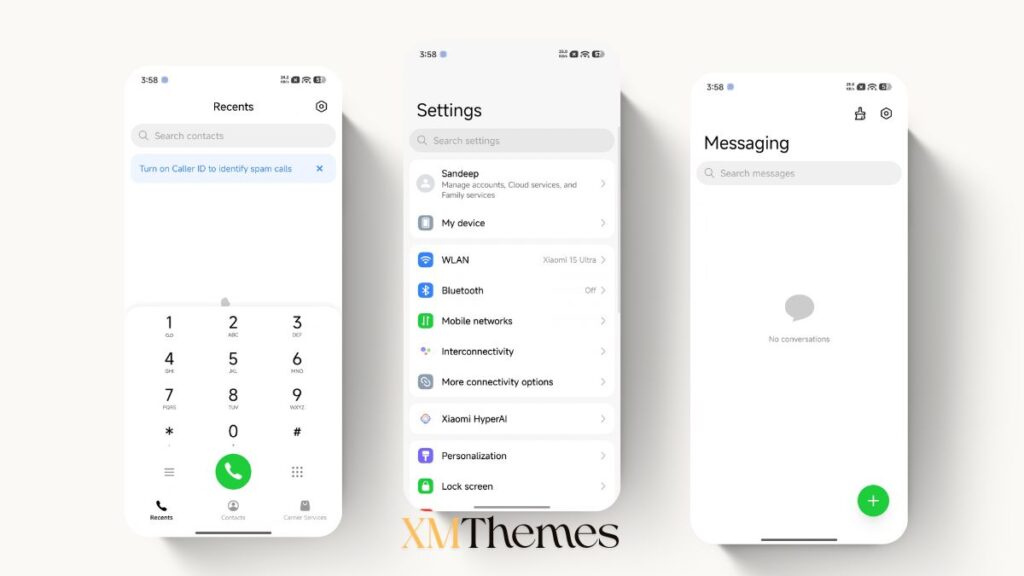 VK Blue Bloom HyperOS Theme for Xiaomi and REDMI Phones 2 XMThemes Best Xiaomi Themes 10 VK Blue Bloom HyperOS Theme