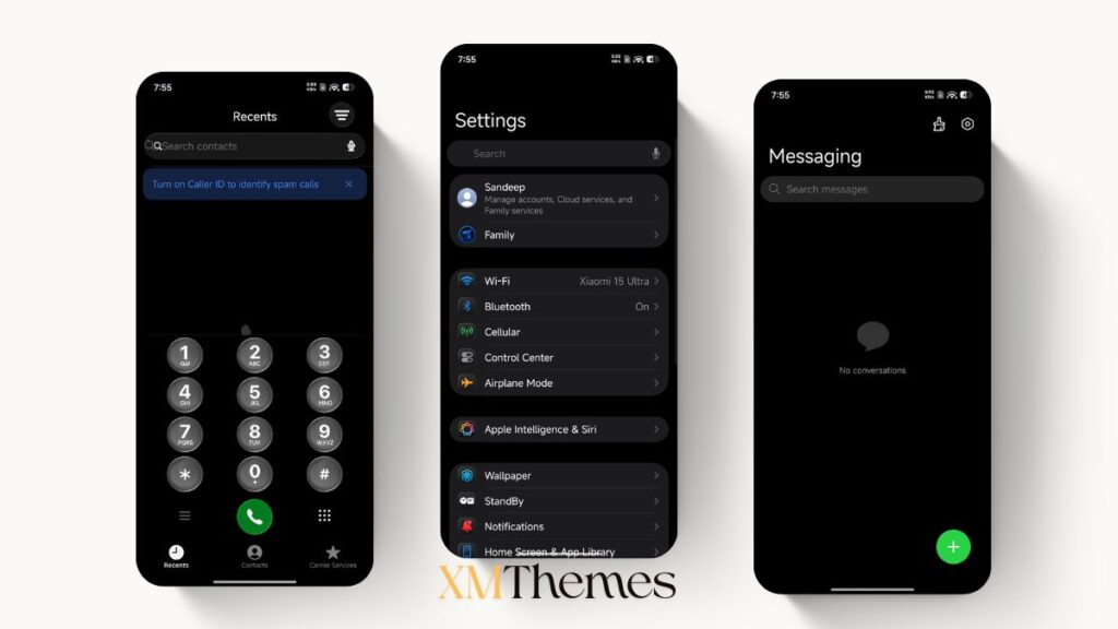 XMThemes Best Xiaomi Themes 31 Dark Ret V HyperOS Theme