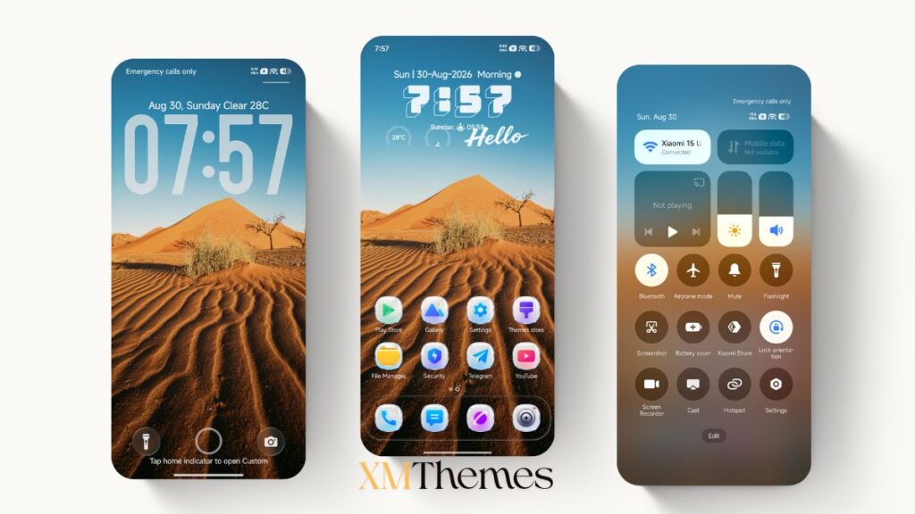 VK Blue HyperOS Theme for Xiaomi and REDMI Phones 1 XMThemes Best Xiaomi Themes 33 VK Blue HyperOS Theme