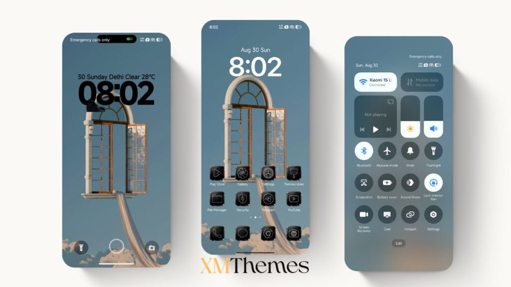 VK Black Glass HyperOS Theme