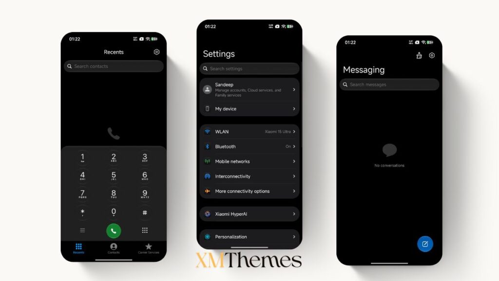 Translucent HyperOS Theme for Xiaomi and REDMI Phones 2 XMThemes Best Xiaomi Themes 63 Translucent HyperOS Theme