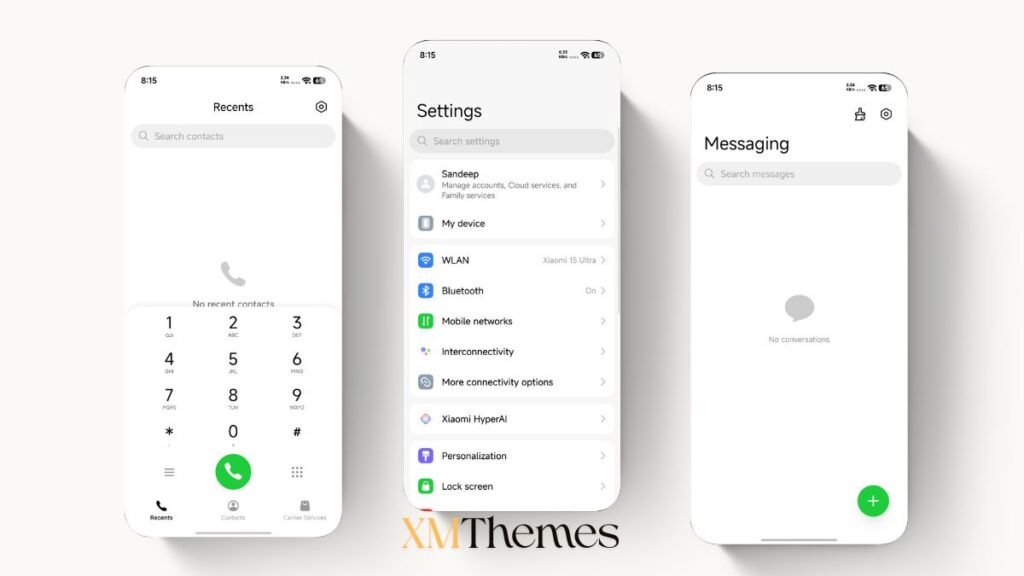 OLIVE GREEN HyperOS Theme for Xiaomi and REDMI Phones 2 XMThemes Best Xiaomi Themes 81 OLIVE GREEN HyperOS Theme