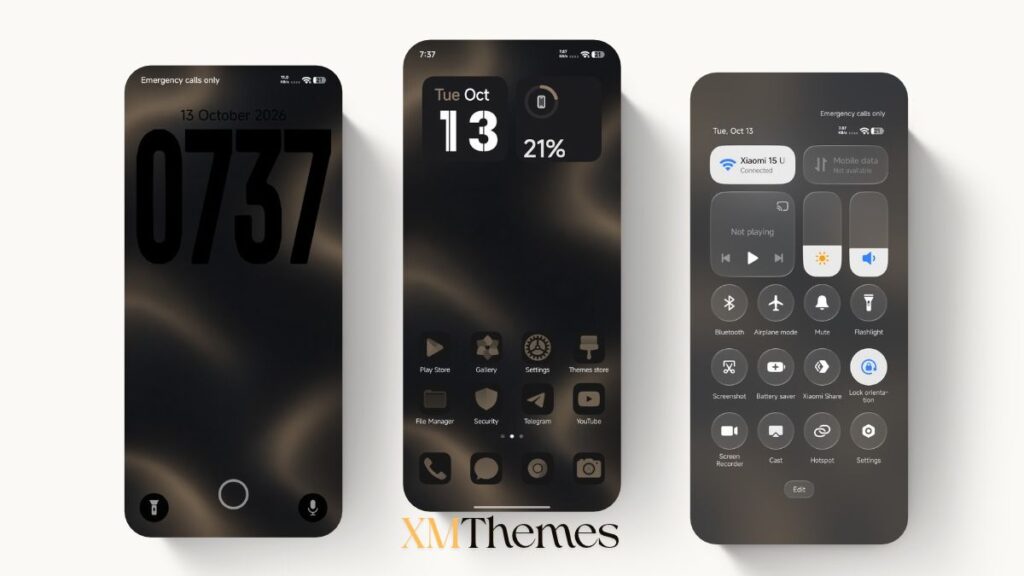 Mocha Noir HyperOS Theme