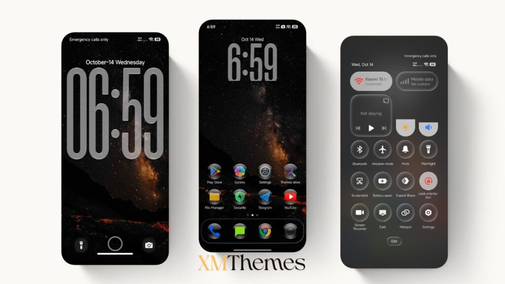 Nebula NoirV3 HyperOS Theme