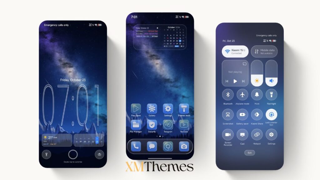 Real Glass HyperOS Theme