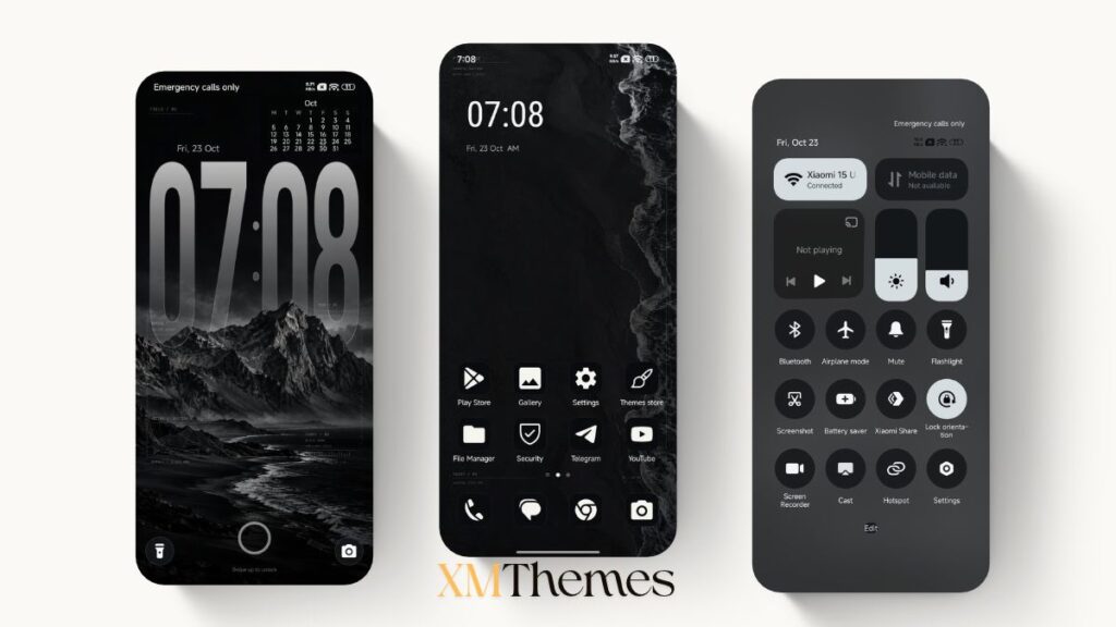 Noir Field HyperOS Theme