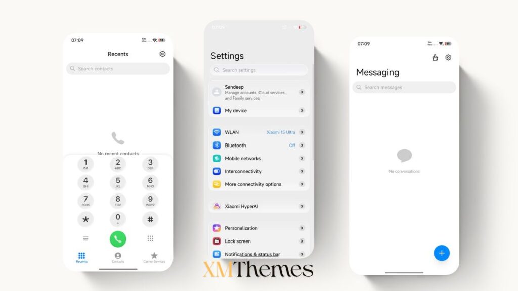 XMThemes Best Xiaomi Themes 86 K-C Material HyperOS Theme
