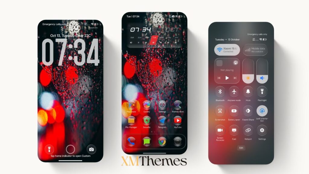Crimson ObsidianV3 HyperOS Theme